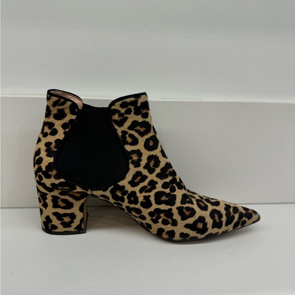 Zara Leopard faux hair ankle boots EU 40 / US 9 - Picture 6 of 8